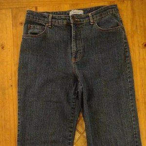 Kim Rogers Womens Straight Denim Blue Jeans Size 8 Waist 32 Rise 11 Inseam 28